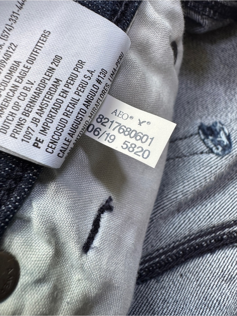 American Eagle Curvy Super Hi-Rise Shortie Dark Wash Sz 6 - Picture 10 of 13
